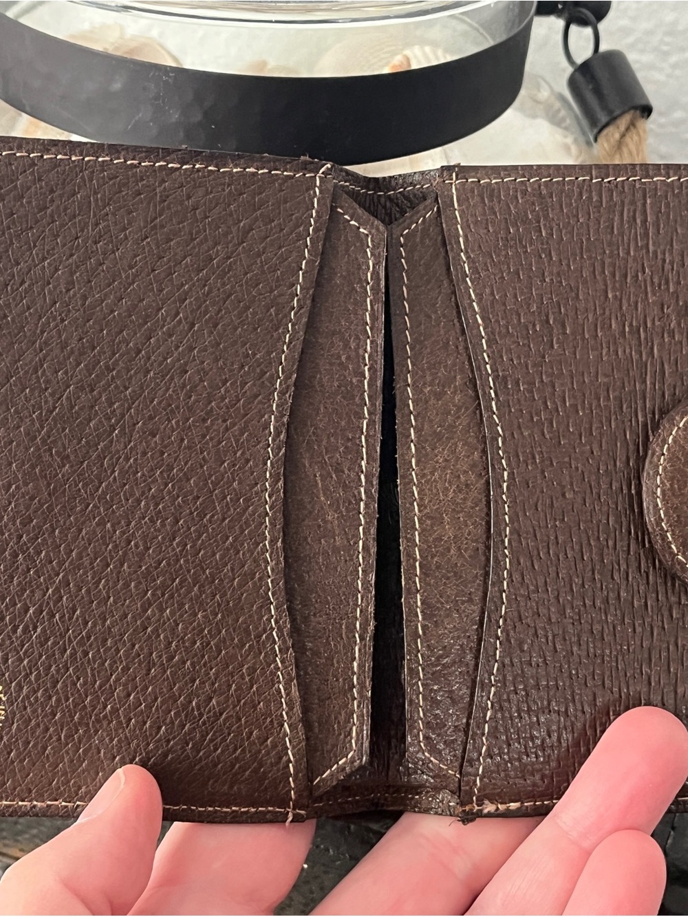 Gucci Brown Monogram Canvas Card Case with Green and Red Web - Picture 7 of 11